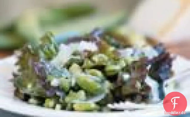 Fava Bohnen Und Pecorino-Salat