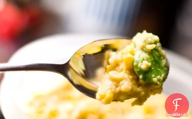 Cremige Ahorn-Polenta-Succotash
