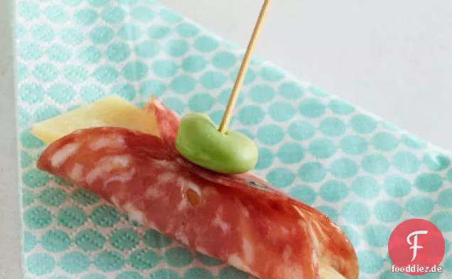 Salami mit Manchego-Käse