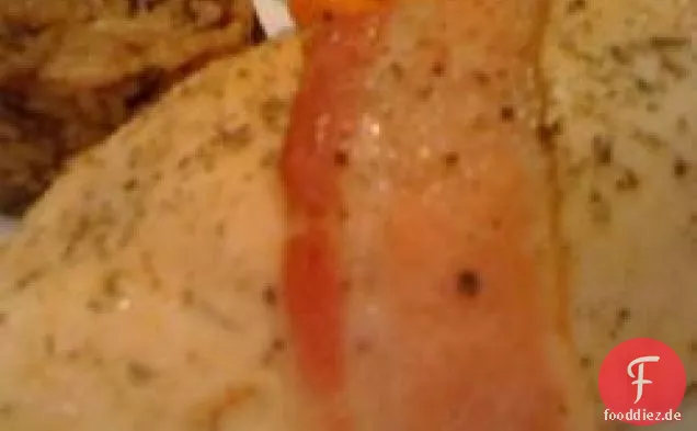 Honig glasierte gefüllte Hähnchen