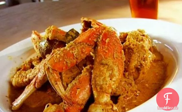 Curry-Krabbe mit Kokosnuss und Chili