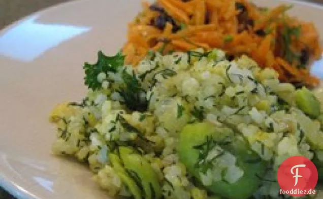 Persischer Sabzi Polo (Kräuterreis mit Fava-Bohnen)