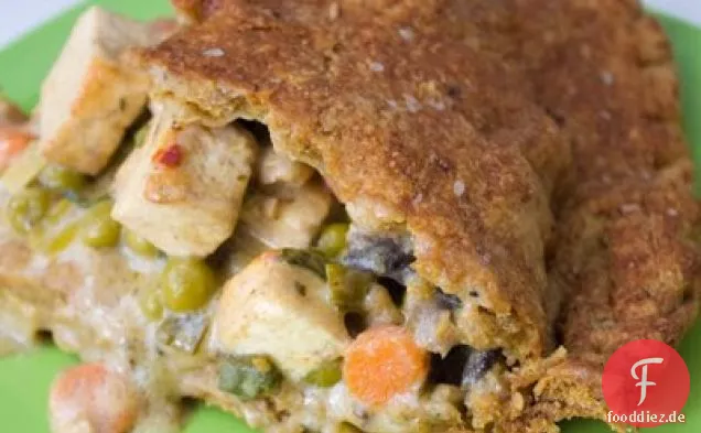 Mein Tofu Pot Pie mit heimischem Gemüse. Vegan