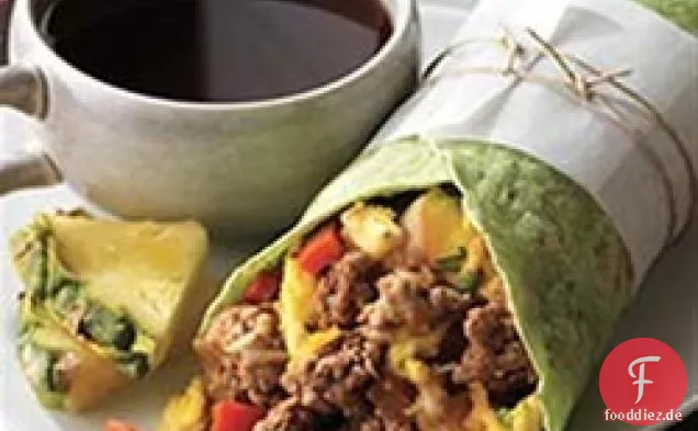 Rindfleisch Frühstück Burrito