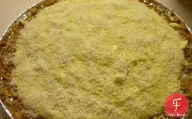 Elegante weiße Schokolade Bananen Cream Pie