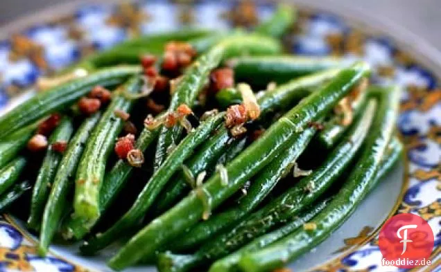 Grüne Bohnen Mit Schalotten Und Pancetta
