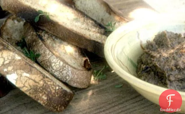 Bruschetta mit geröstetem Gemüse