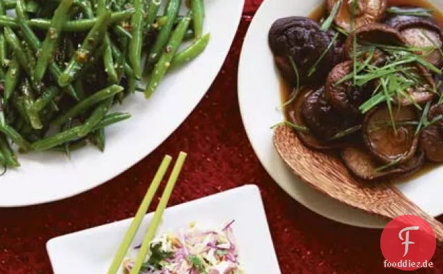 Heiße grüne Bohnen im Sichuan-Stil
