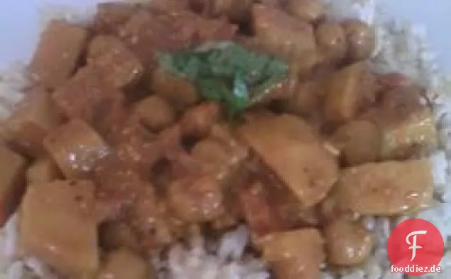 Einfaches Kichererbsen-Curry