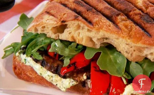 Gegrillte Portobello-Panini