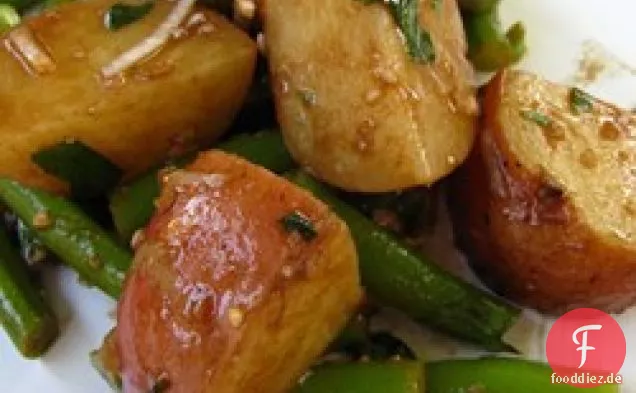 Grüne Bohnen und Kartoffelsalat
