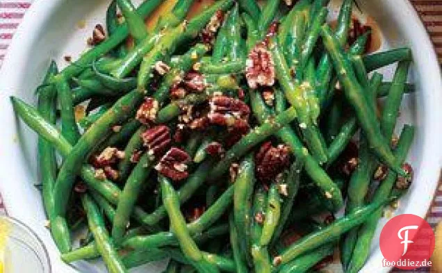 Grüne Bohnen Mit Pekannüssen Und Ahorn-Vinaigrette Rezept
