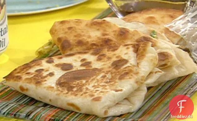 Schalotten- und Eierpfannkuchen