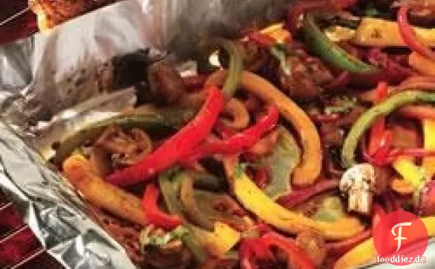 Gegrilltes mariniertes Gemüse