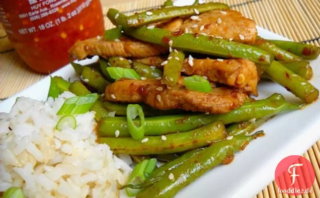 Szechuan Schweinefleisch & Grüne Bohnen