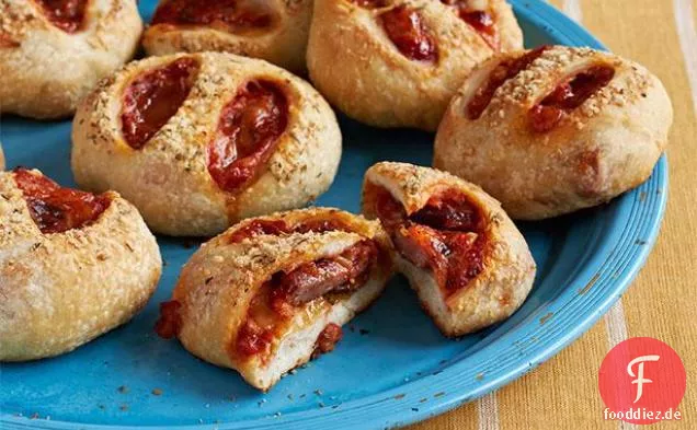 Party Wurst Pizza Brötchen