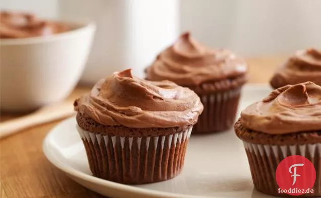 Double Feature Cupcakes mit mexikanischer heißer Schokoladenglasur