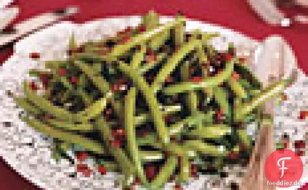 Grüne Bohnen mit Salbei und Pancetta
