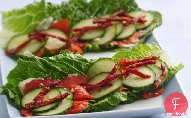 Smokey-Lachs-Salat Wraps