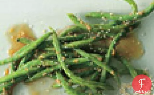Ingwer Knoblauch Grüne Bohnen