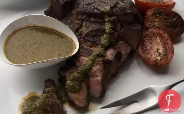 Roastbeef mit würziger Petersilie Tomatensauce