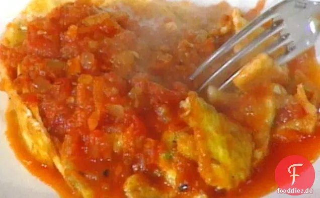 Gefälschte Kutteln in Tomatensauce: Trippa Finta al Pomodoro