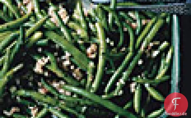 Grüne Bohnen mit süßer Zwiebelvinaigrette