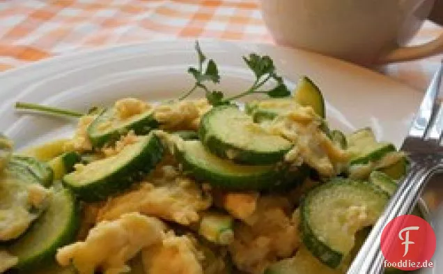 Zucchini und Eier