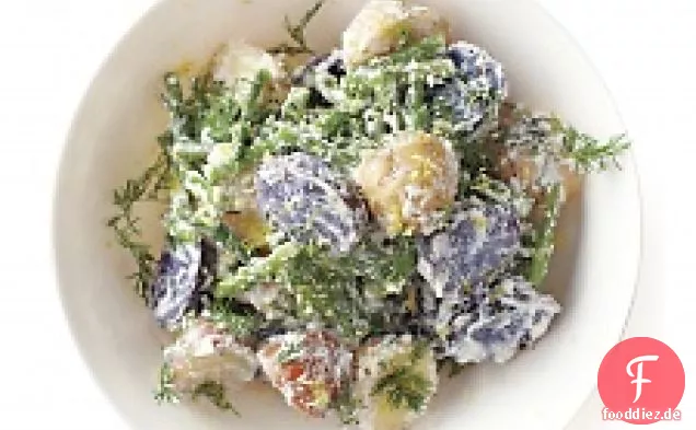 Kartoffelsalat Mit Grünen Bohnen Und Ricotta