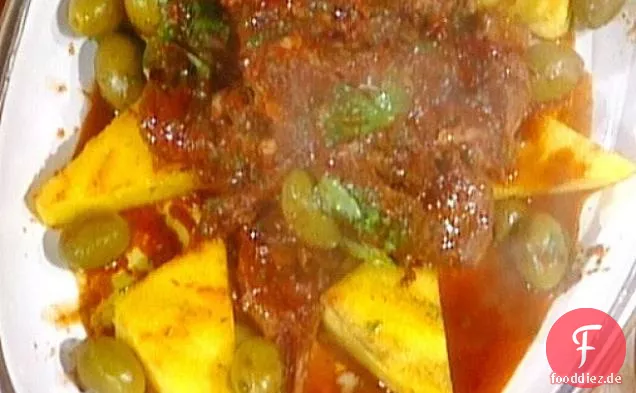 Puntine di Maiale con Polenta: Schweinerippchen mit Polenta