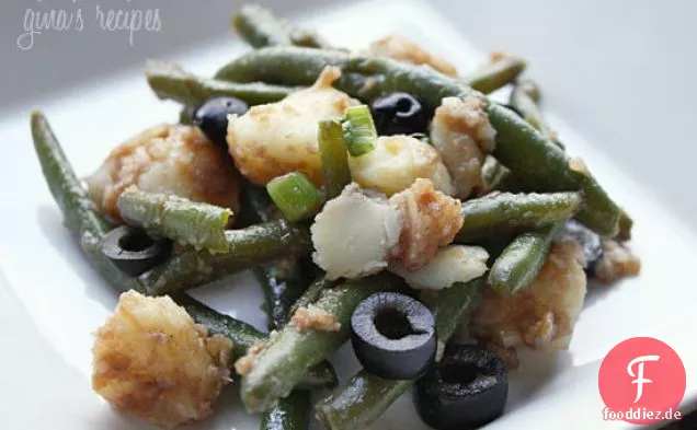 Kartoffel- und grüner Bohnensalat