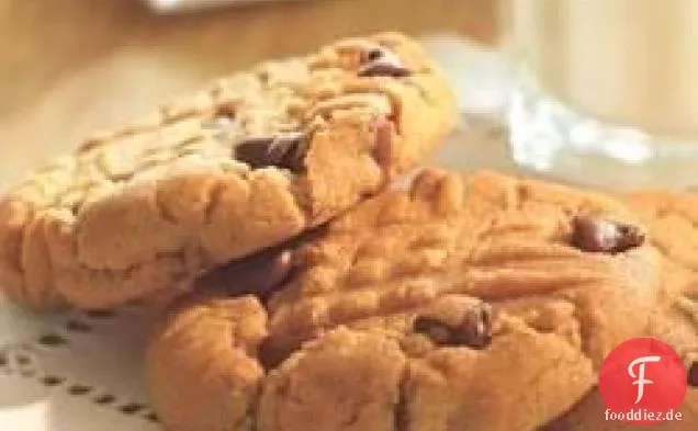 Schokolade Chip Erdnuss Butter Cookies