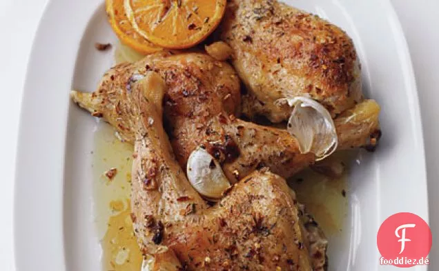 Huhn mit Pilzen und Grünen Bohnen