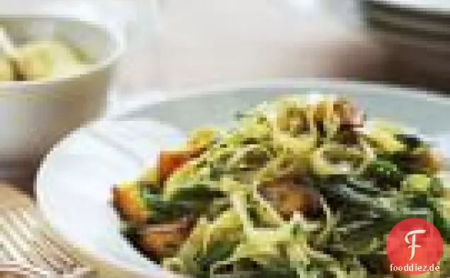 Pasta Mit Grünen Bohnen, Kartoffeln Und Pesto