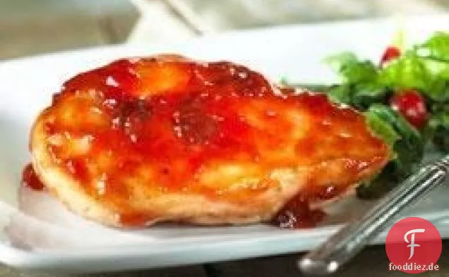 Cranberry glasiertes Huhn