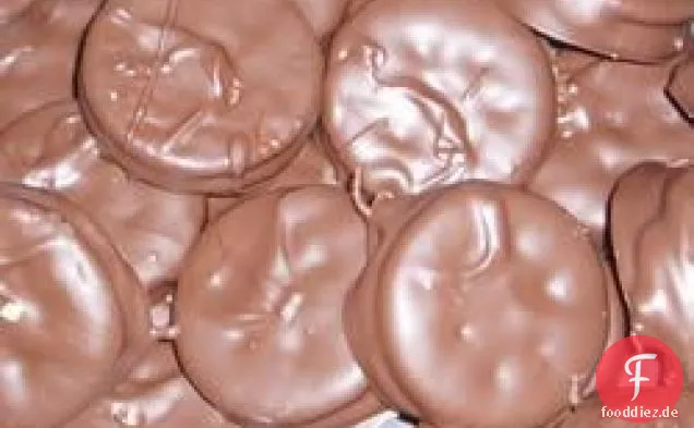 Schokolade überzogene Erdnussbutter Cracker