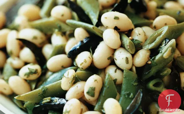 Cannellini-und-Grüner Bohnensalat