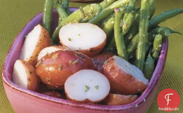 Grüner Bohnen-und-Neuer Kartoffelsalat
