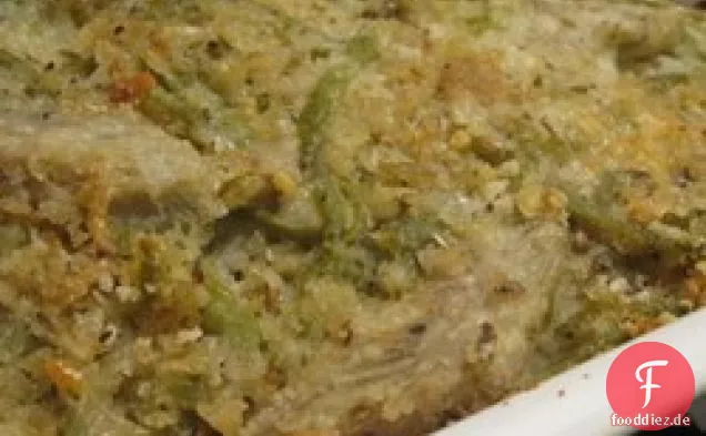 Grüne Bohnen Artischocke Auflauf