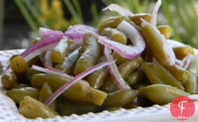 Kalter grüner Bohnensalat