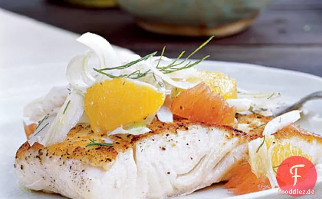 Heilbutt mit Zitrus-Fenchel-Relish