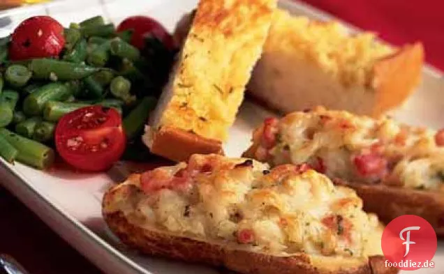 Schinken und Gruyère-Gefüllte Kartoffeln