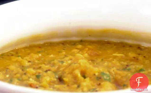 Indian Summer Eintopf: Butternut Squash, Kokosnuss, und Linseneintopf