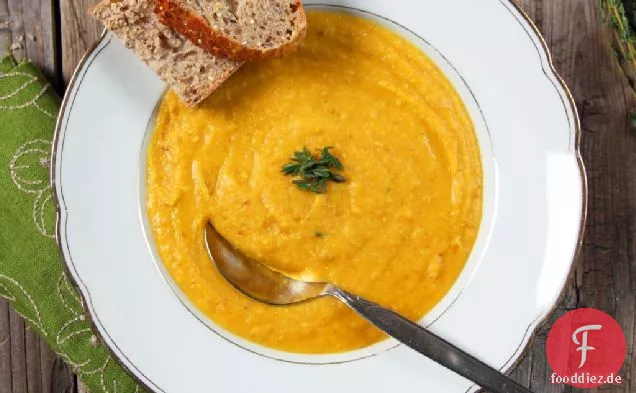 Bio Gelbe Split Erbsensuppe mit Speck und Thymian