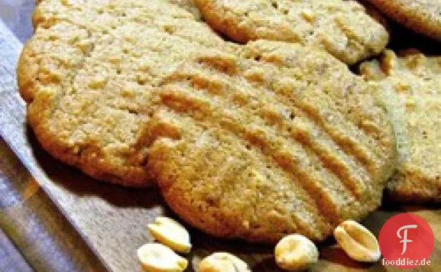 Leichte und weiche Erdnussbutter-Kekse