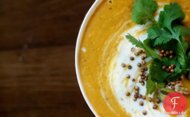 Curry-Linsensuppe mit Kokosmilch