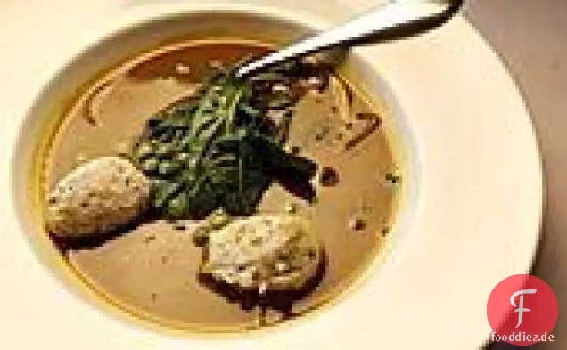 Persische Hühnersuppe mit Knödel Huhn