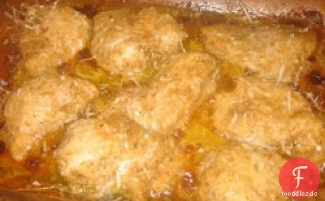 Gebratenes italienisches Kräuterhuhn