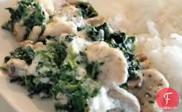Hühnchen Florentiner Auflauf