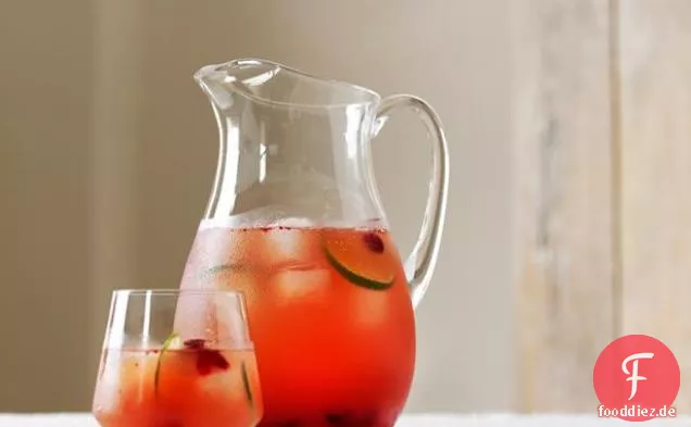 Ingwer-Cranberry-Cocktail (gefrorener Wodka oder Gin)